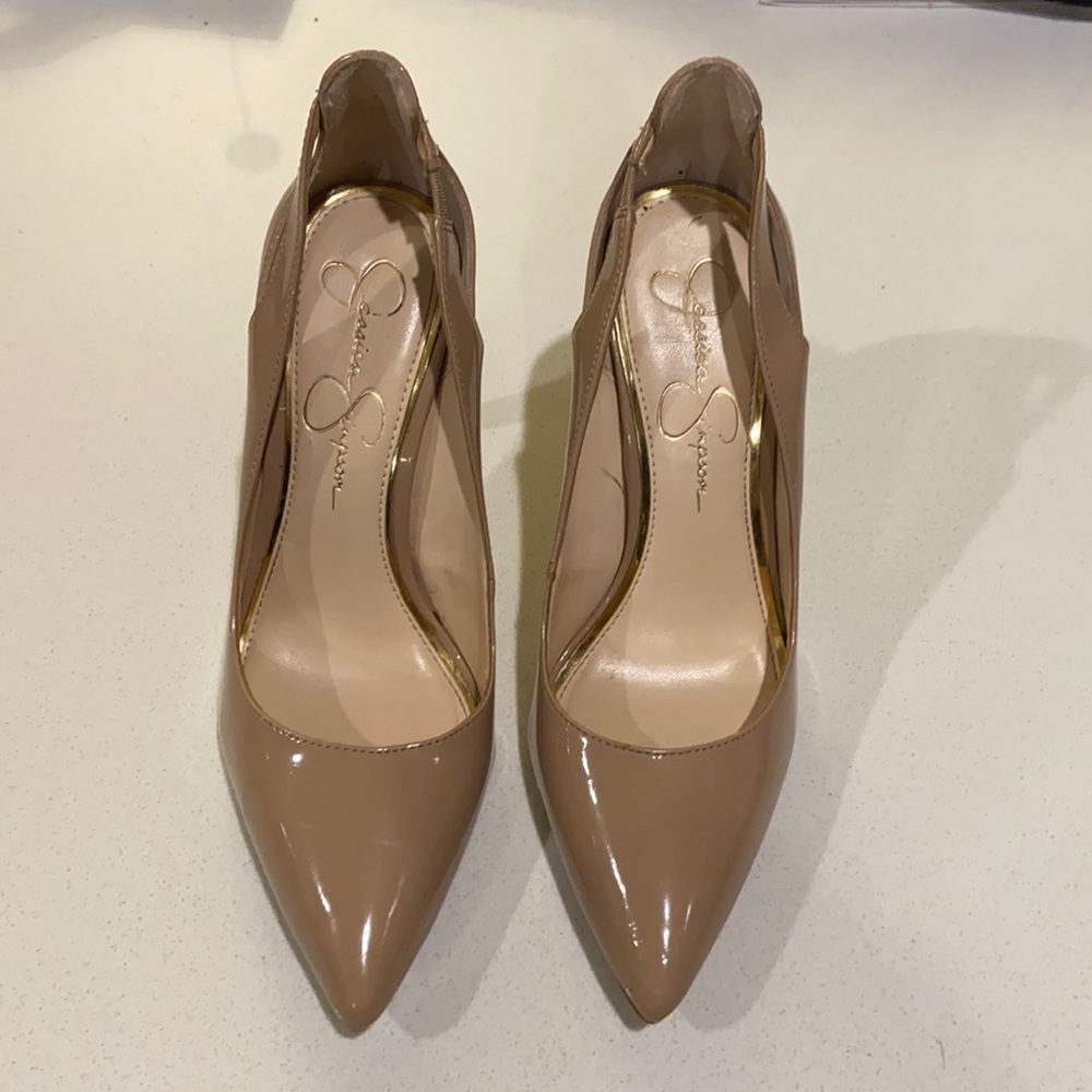 Jessica Simpson nude heels size 7.5